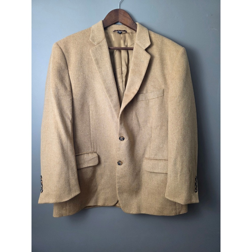 Haspel Mens 44S Camel Hair Blazer Tan Cotter Sport Coat BD3000 B1002